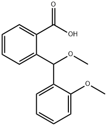 2-[methoxy-(2-methoxyphenyl)methyl]benzoic acid Structure