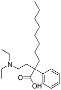 2-(2-diethylaminoethyl)-2-phenyl-decanoic acid Structure