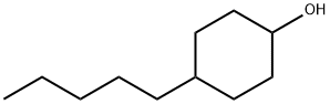 4-戊基环己醇(顺反异构体混合物),54410-90-1,结构式