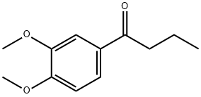 1-(3,4-ジメトキシフェニル)-1-ブタノン 化学構造式
