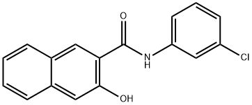 N-(3-氯苯基)-3-羟基萘-2-羧酰胺 结构式