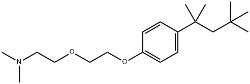 N,N-Dimethyl-2-[2-[p-(1,1,3,3-tetramethylbutyl)phenoxy]ethoxy]ethylamine Struktur