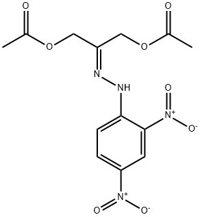 1,3-Bis(acetyloxy)-2-propanone 2-((2,4-dinitrophenyl)hydrazone) Structure
