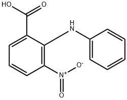 2-PHENYLAMINO-3-NITROBENZOIC ACID Struktur