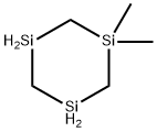 1,1-Dimethyl-1,3,5-trisilacyclohexane 结构式