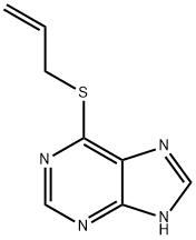 6-(アリルチオ)プリン 化学構造式