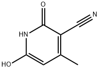 3-Cyano-2,6-dihydroxy-4-methylpyridine Struktur