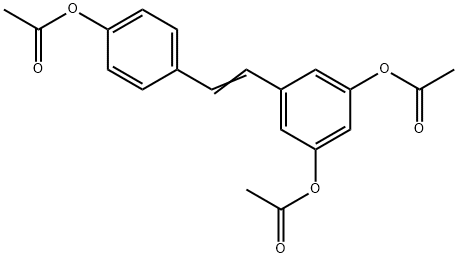 5-(4-乙酰氧基苯乙烯基)-1,3-亚苯基 二乙酸酯, 54443-64-0, 结构式