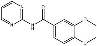 Benzamide, 3,4-dimethoxy-N-2-pyrimidinyl- (9CI) Structure