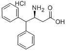(S)-3-氨基-4,4-二苯基-丁酸盐酸盐 结构式