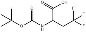 2-(tert-butoxycarbonylaMino)-4,4,4-trifluorobutanoic acid Struktur