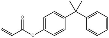 4-(1-methyl-1-phenylethyl)phenyl acrylate Struktur