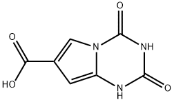1,2,3,4-四氢-2,4-二氧吡咯并[1,2-A]-1,3,5-三嗪-7-羧酸, 54449-90-0, 结构式