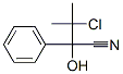 3-chloro-2-hydroxy-3-methyl-2-phenyl-butanenitrile Structure