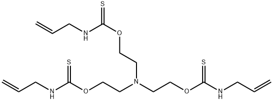 1-[2-[bis[2-(prop-2-enylthiocarbamoyloxy)ethyl]amino]ethoxy]-N-prop-2- enyl-methanethioamide 结构式