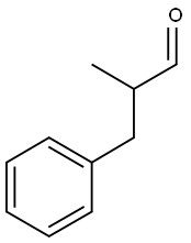 2-methyl-3-phenylpropionaldehyde Struktur