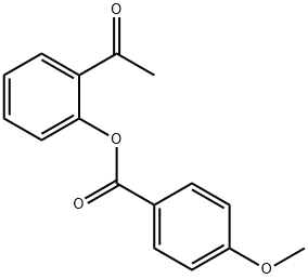 2-乙酰基苯基对茴香酸酯 结构式