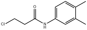 3-氯-N-(3,4-二甲基苯基)丙酰胺 结构式