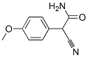 2-cyano-2-(4-methoxyphenyl)acetamide Struktur
