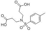 N-P-TOLUENESULFONYLIMINO-3,3'-DIPROPIONIC ACID Structure