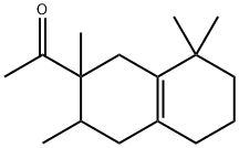 2-アセチル-2,3,8,8-テトラメチル-1,2,3,4,5,6,7,8-オクタヒドロナフタレン 化学構造式