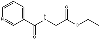 (PYRIDINE-3-CARBONYL)-AMINO-ACETIC ACID ETHYL ESTER Struktur