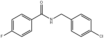 N-(4-氯苄基)-4-氟苯甲酰胺, 544667-44-9, 结构式