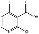 2-クロロ-4-ヨードニコチン酸 化学構造式