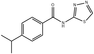Benzamide, 4-(1-methylethyl)-N-1,3,4-thiadiazol-2-yl- (9CI) Structure