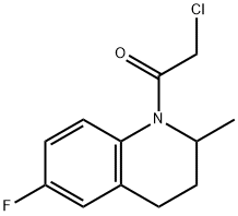 2-氯-1-(6-氟-2-甲基-3,4-二氢喹啉-1(2H)-基)乙烷-1-酮, 544692-44-6, 结构式