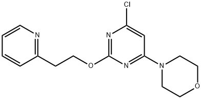 4-[6-Chloro-2-(2-(pyridin-2-yl)ethoxy)pyriMidin-4-yl]Morpholine Structure