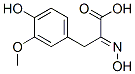 2-(Hydroxyimino)-3-(3-methoxy-4-hydroxyphenyl)propionic acid Struktur