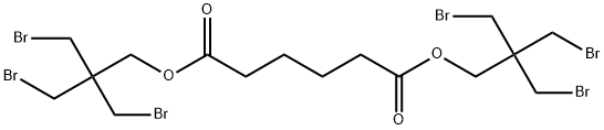 Hexanedioic acid bis[3-bromo-2,2-bis(bromomethyl)propyl] ester 结构式
