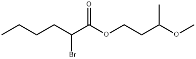 3-methoxybutyl 2-bromohexanoate Structure