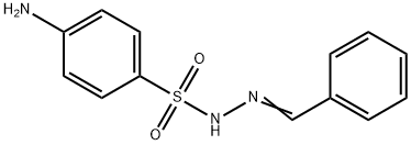 4-amino-N-(benzylideneamino)benzenesulfonamide Struktur