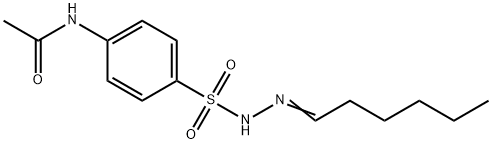 N-[4-[(hexylideneamino)sulfamoyl]phenyl]acetamide Struktur