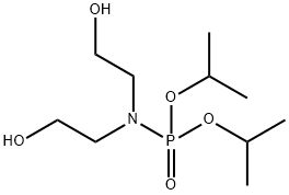 2,2'-(ジイソプロポキシホスフィニルイミノ)ジエタノール 化学構造式
