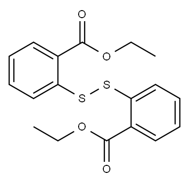 2,2'-ジチオビス(安息香酸エチル) 化学構造式