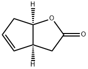 (1α,5α)-2-オキサビシクロ[3.3.0]オクタン-6-エン-3-オン 化学構造式