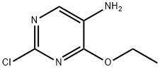 2-クロロ-4-エトキシ-5-ピリミジンアミン 化学構造式