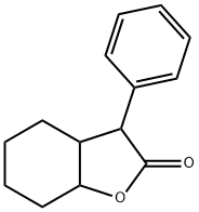 3-phenyl-3a,4,5,6,7,7a-hexahydro-3H-benzofuran-2-one 化学構造式