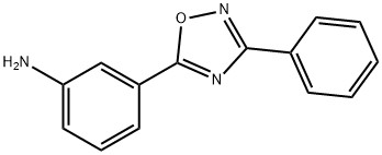 3-(3-フェニル-1,2,4-オキサジアゾール-5-イル)アニリン 化学構造式