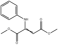 DIMETHYL 2-ANILINOBUT-2-ENEDIOATE 化学構造式