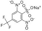 2,6-ジニトロ-4-(トリフルオロメチル)ベンゼンスルホン酸ナトリウム 化学構造式