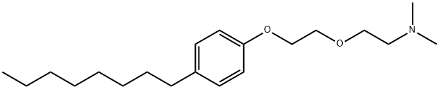 N,N-DIMETHYL-2,(2-(4-(2,4,4-TRIMETHYL PENTAN-2-YL)PHENOXY) ETHOXY)ETHANAMINE Struktur