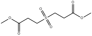 3,3'-スルホニルジプロピオン酸ジメチル 化学構造式