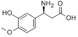 (S)-3-(3-HYDROXY-4-METHOXYPHENYL)-BETA-ALANINE
 Structure