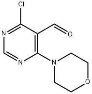 4-クロロ-6-モルホリノ-5-ピリミジンカルブアルデヒド 化学構造式