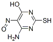 4-AMINO-6-HYDROXY-2-MERCAPTO-5-NITROSOPYRIMIDINE Struktur