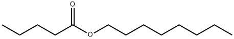 ペンタン酸オクチル 化学構造式